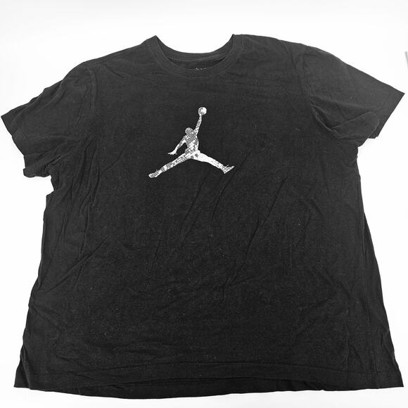Nike Air Jordan 11 Logo Snakeskin T Shirt Black Men's Size XXL 3038 - Picture 1 of 6